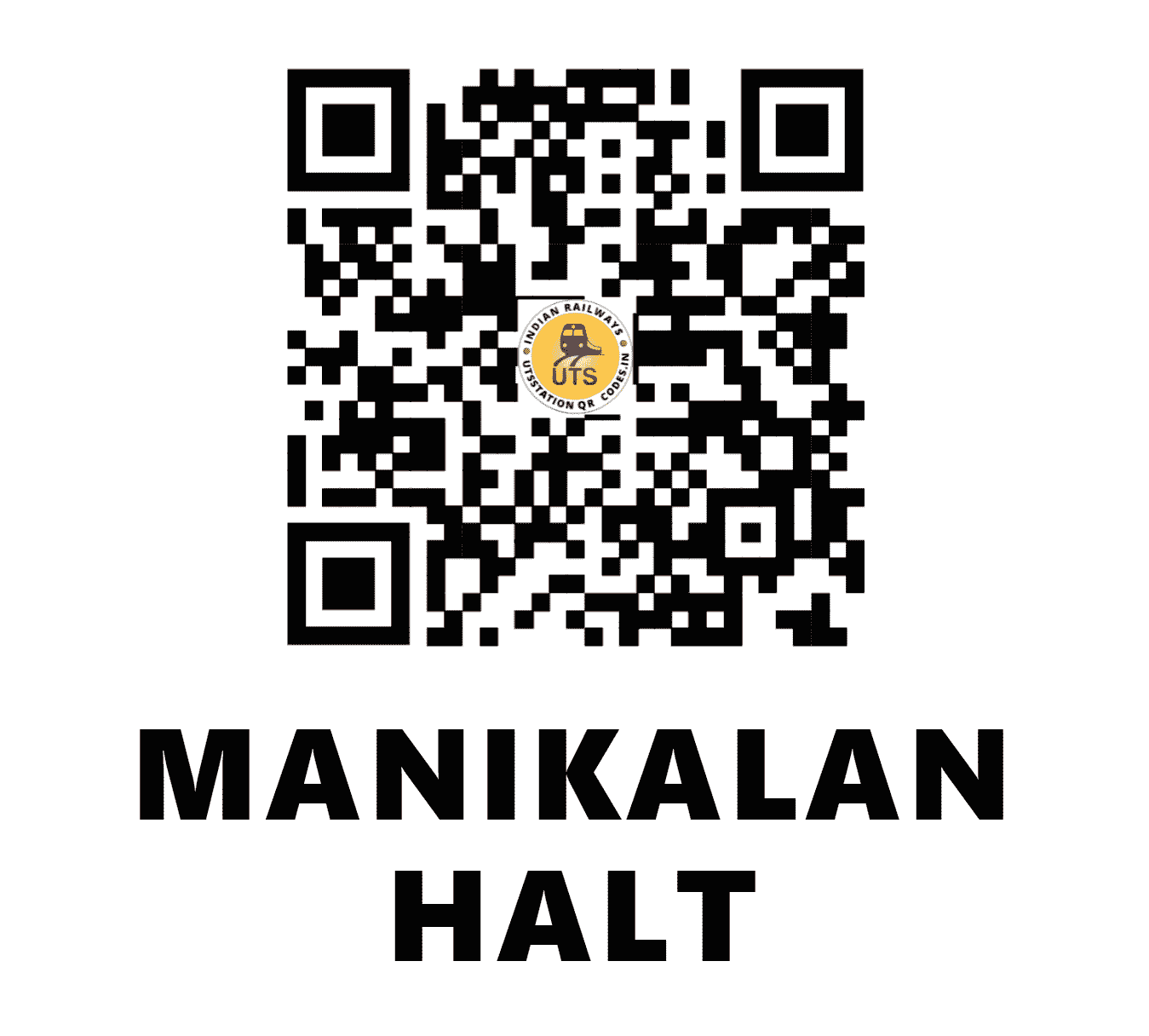UTS QR Code for MANIKALAN HALT - MNKN (NR - UTTAR PRADESH)